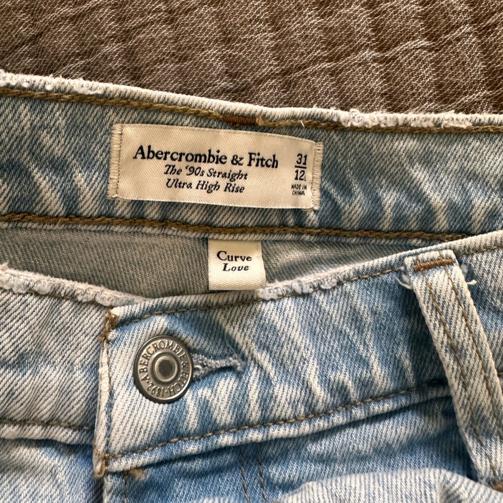 Abercrombie & Fitch Light Blue Straight Leg Jeans